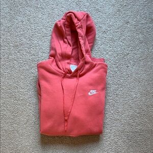 Nike Pink Hoodie with Logo